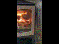 Burning briquettes